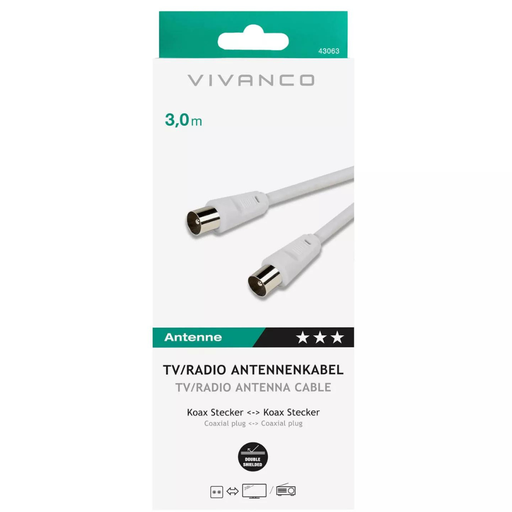 Cable Antenna vivanco 3m