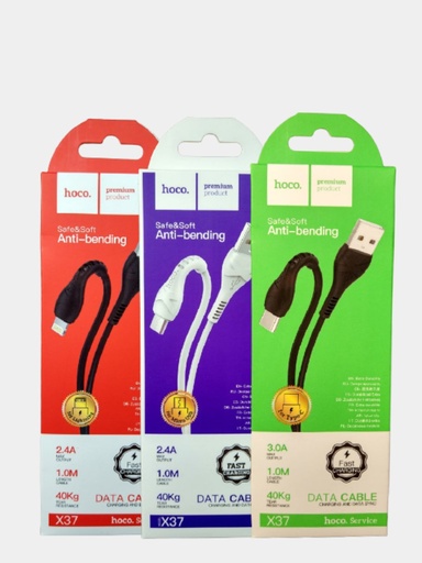 [UTC-X371M] Hoco Cable Safe And Soft Anti-Bending Type-C-X37