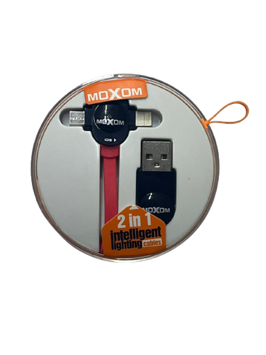 [MOX-188-2IN1] MOXOM Cable MOX-188 2in1 For Lightning And Micro-USB
